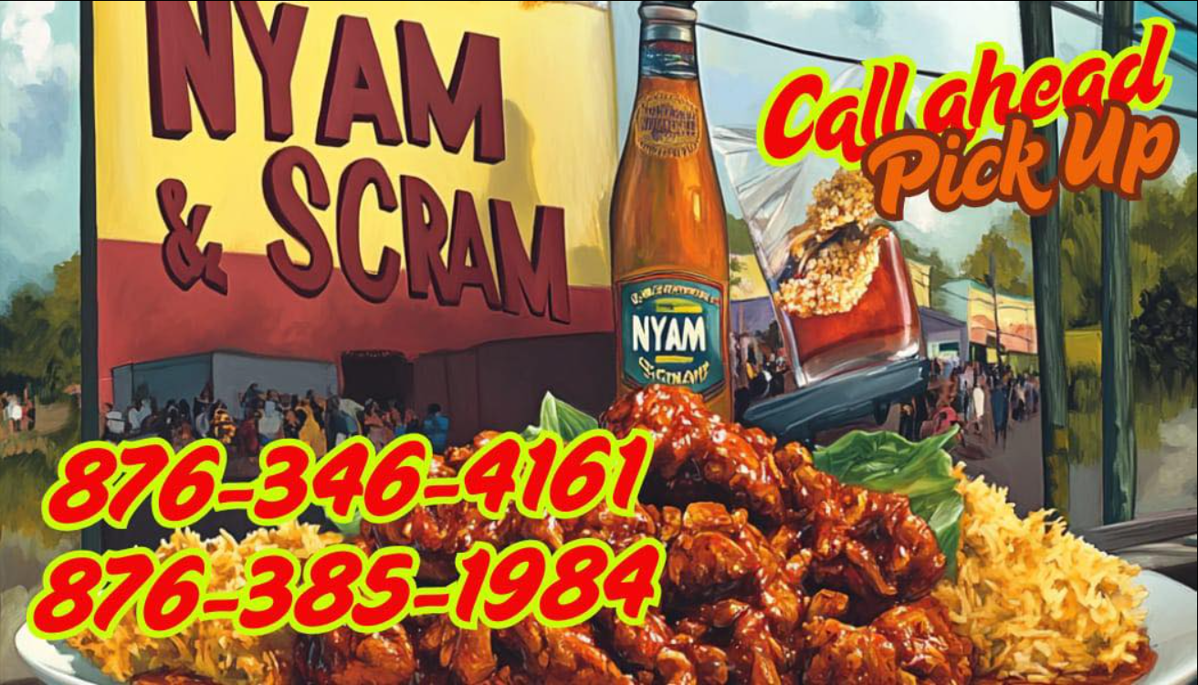 Nyam & Scram Call Ahead Pick Up – Point District Jamaica